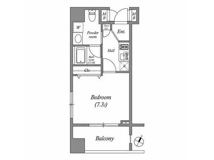 アーデン町田(1K/3階)の間取り写真