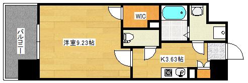  第25友建ビル(1K/6階)の間取り写真