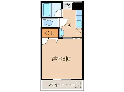 コーポレーションマルモト(1K/1階)の間取り写真