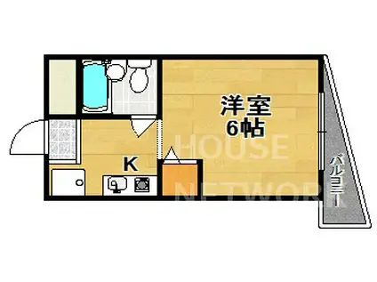 エルぺキーニョ(1K/4階)の間取り写真