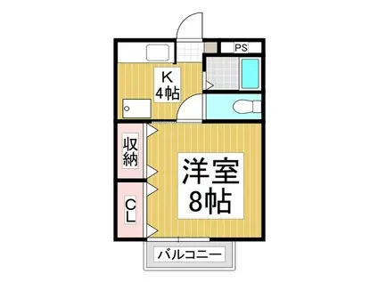 サープラスユリカ(1K/2階)の間取り写真