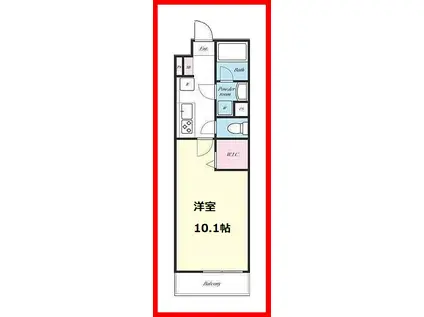 ノーブル ドエル(1K/1階)の間取り写真