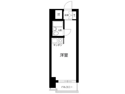 ライオンズマンション板橋区役所前(ワンルーム/8階)の間取り写真