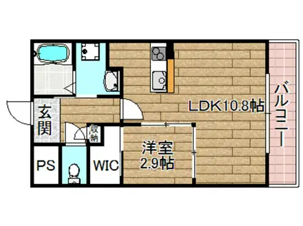 GRANCHE LIERRE(1LDK/1階)の間取り写真