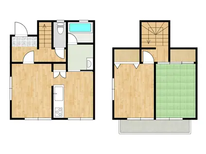 WメゾネB(2LDK/1階)の間取り写真