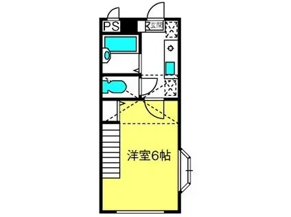 アルバニー土呂駅前(1K/1階)の間取り写真