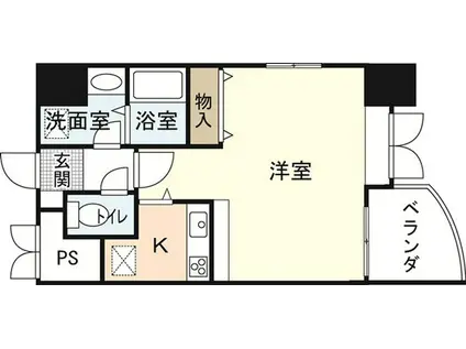 家納喜本川館(ワンルーム/3階)の間取り写真