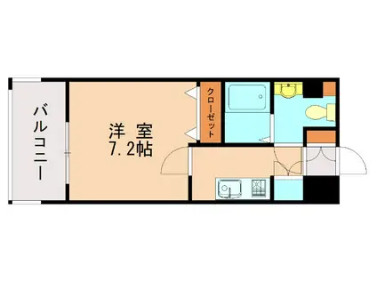 サヴォイ・ブロードストリート(1K/10階)の間取り写真