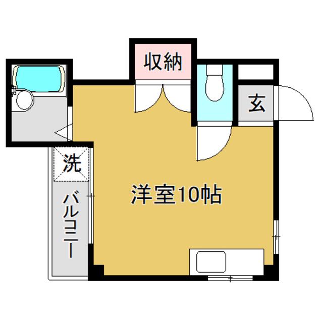 ファンタジーMK(ワンルーム/2階)の間取り写真