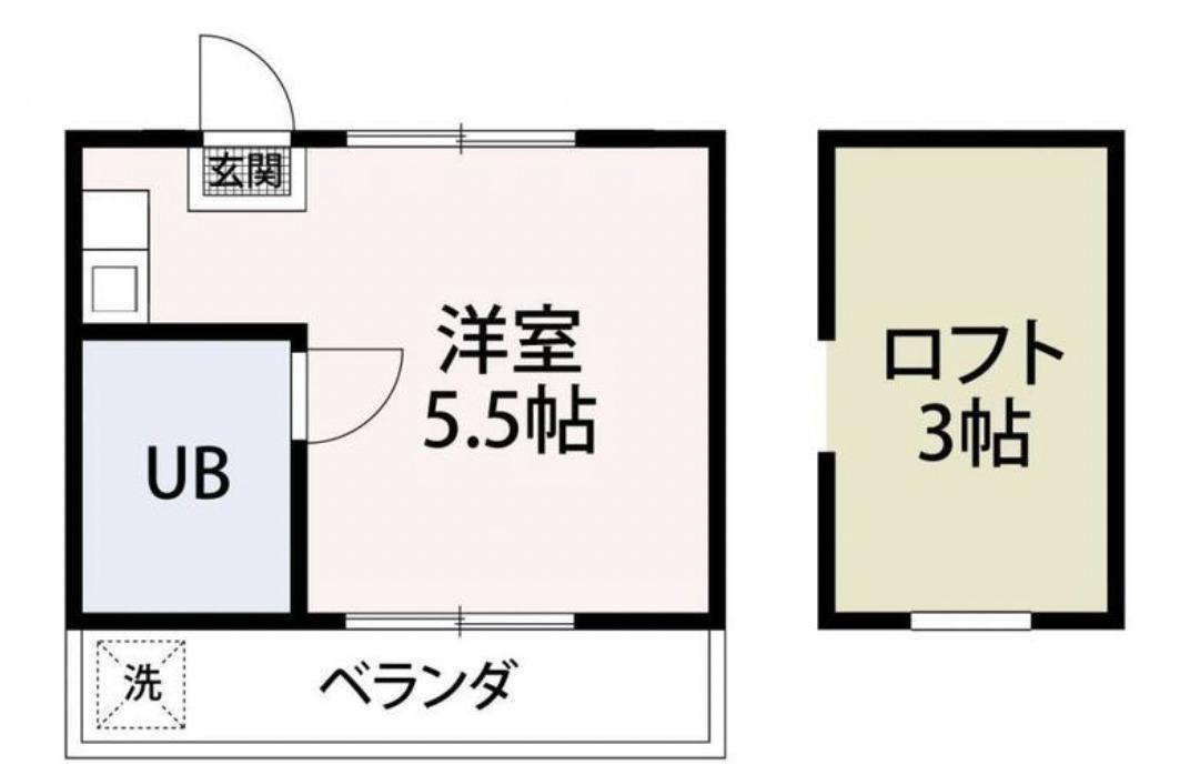 メゾン根岸(ワンルーム/2階)の間取り写真
