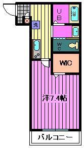キャメル日進町(1K/3階)の間取り写真