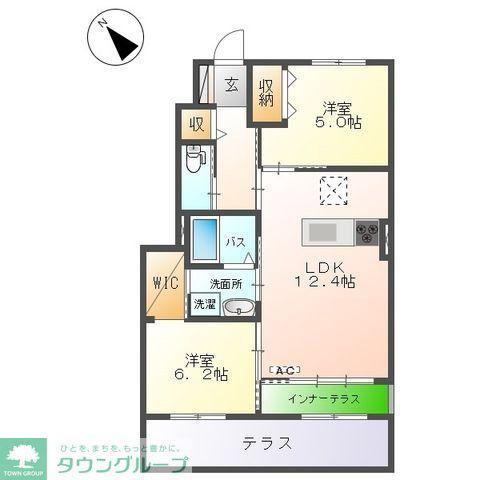 パストラル(2LDK/1階)の間取り写真