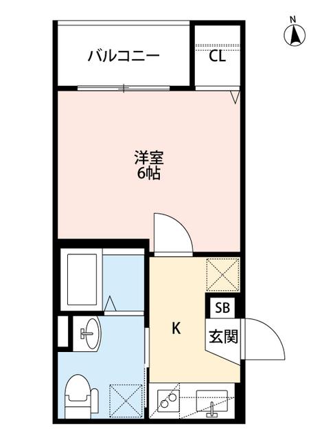 GRAND平野(1K/3階)の間取り写真