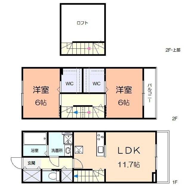 グランルーチェ(2LDK/1階)の間取り写真