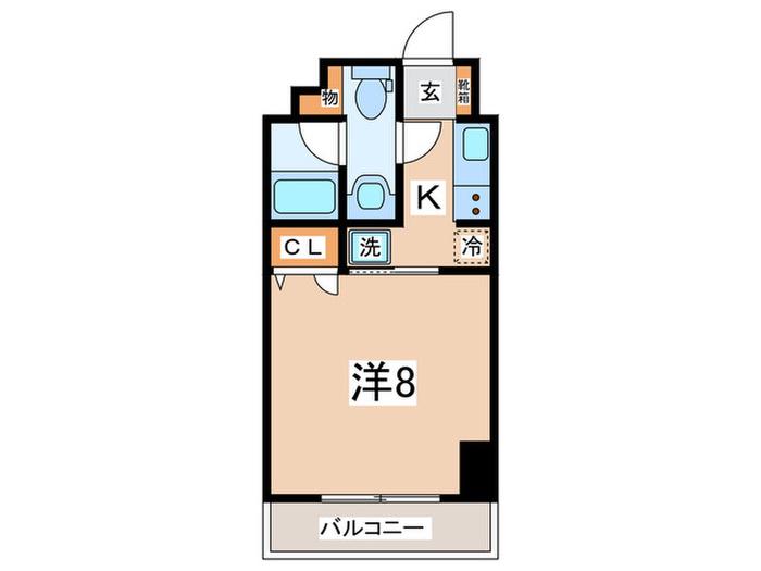 レジディア新横浜(1K/3階)の間取り写真