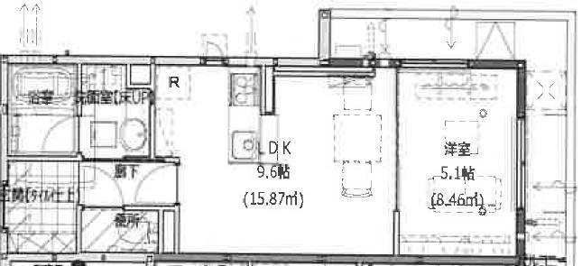 SERENDIPIA・M(1LDK/2階)の間取り写真