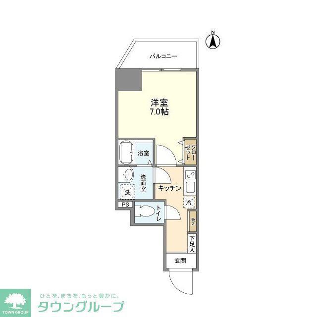 ブラウ本所一丁目(1K/4階)の間取り写真