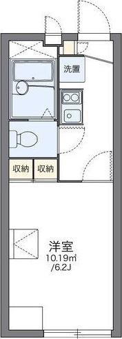 レオパレス上坂部(1K/1階)の間取り写真
