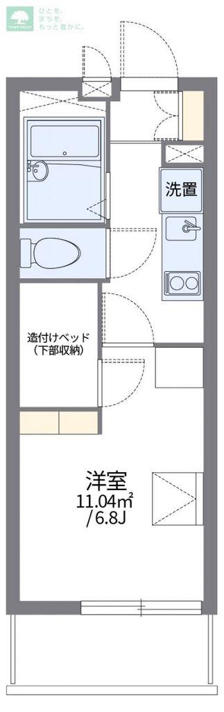 レオパレスサニーハイツ(1K/2階)の間取り写真