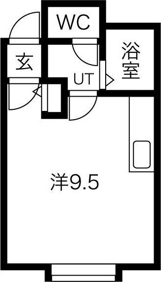 キアーロN7(ワンルーム/3階)の間取り写真