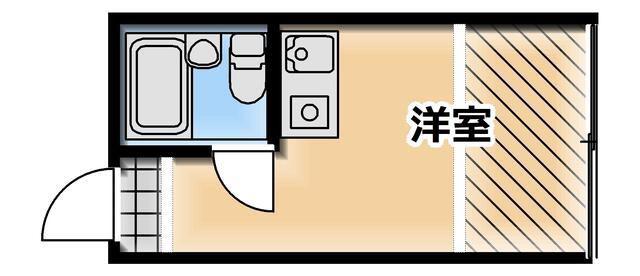 ドリームマンション(ワンルーム/2階)の間取り写真