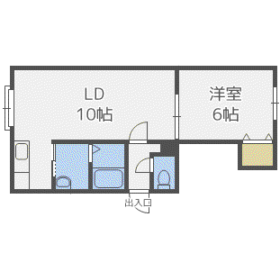 ベルツリーIII(1LDK/3階)の間取り写真