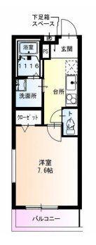 フジパレス大桐2番館(1K/2階)の間取り写真