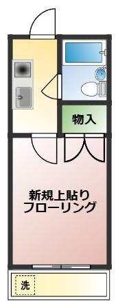 栄ビル(1K/3階)の間取り写真