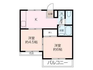 菱沼ビル(2DK/3階)の間取り写真