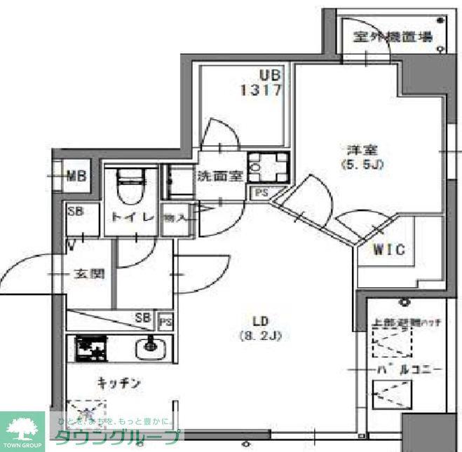 S-RESIDENCE押上BLOSSOM(1LDK/8階)の間取り写真