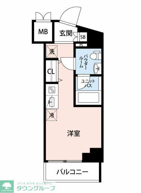 クラリッサ新綱島(ワンルーム/5階)の間取り写真