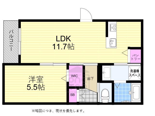 CASA DE CAMINO(1LDK/3階)の間取り写真