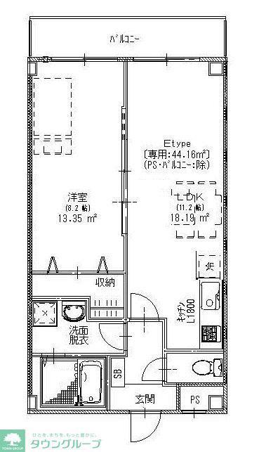 ソリス緑が丘(1LDK/3階)の間取り写真
