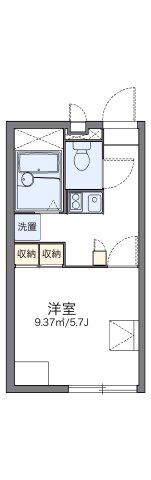 レオパレス新家(1K/2階)の間取り写真