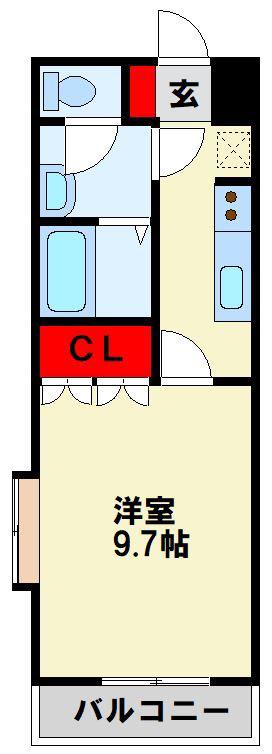 エルプランドール(1K/2階)の間取り写真