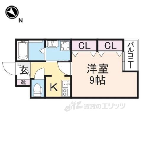 MS STYLE東倉治Ⅰ(1K/2階)の間取り写真