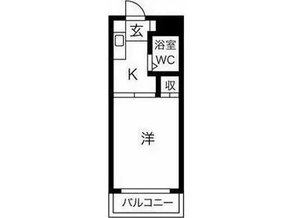プレアール蔵垣内(1K/1階)の間取り写真