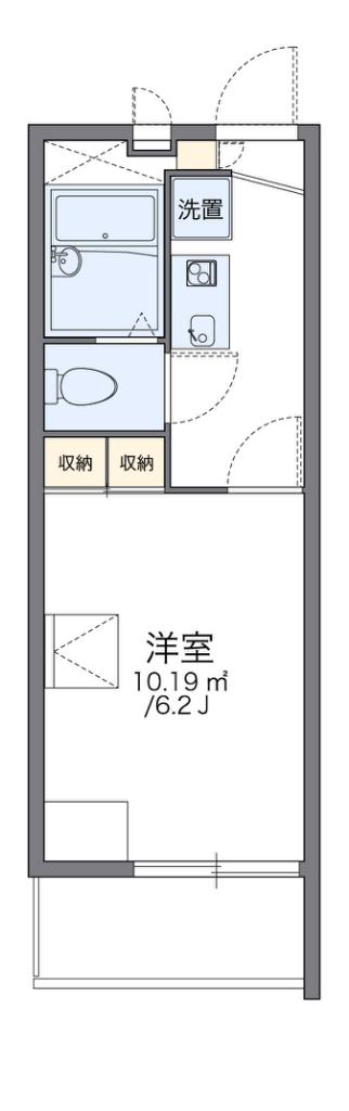 レオパレススプルース(1K/3階)の間取り写真