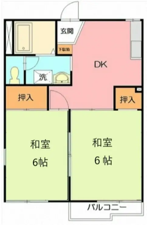 ヴィラ池の端 2階階 間取り