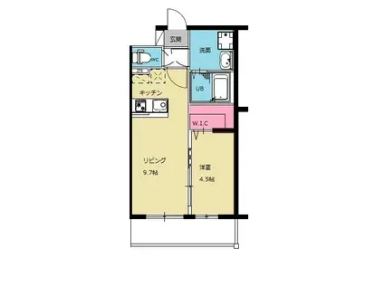 キルシュ・バオム(1LDK/3階)の間取り写真