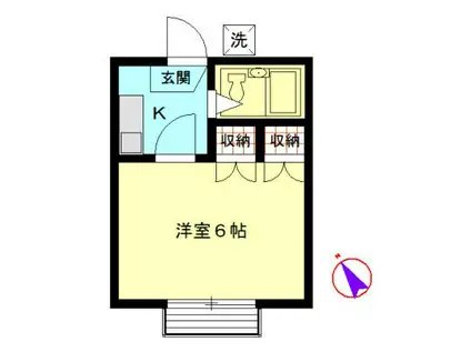 コンフォーリア(1K/1階)の間取り写真