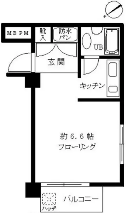 パシフィックパレス赤坂 5階階 間取り