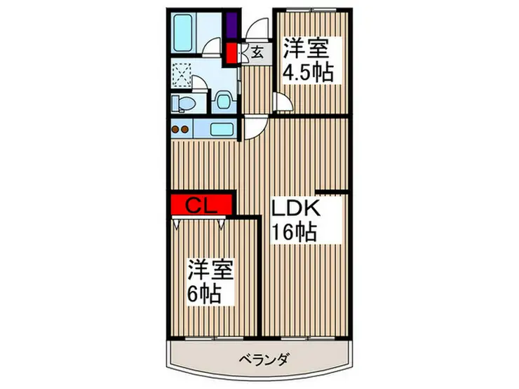 セントエルモ武蔵浦和 3階階 間取り