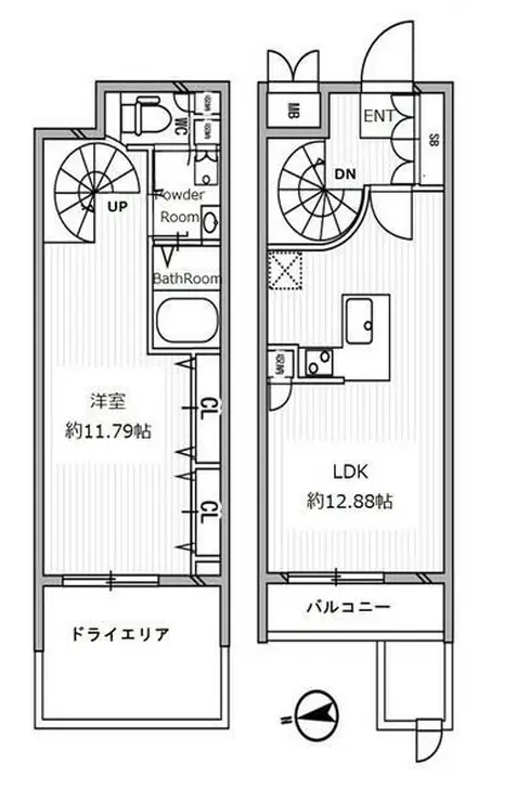 白金高輪レジデンス 1階階 間取り