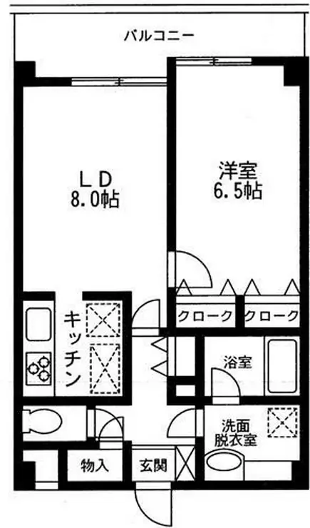 ソレイユ西蒲田 4階階 間取り
