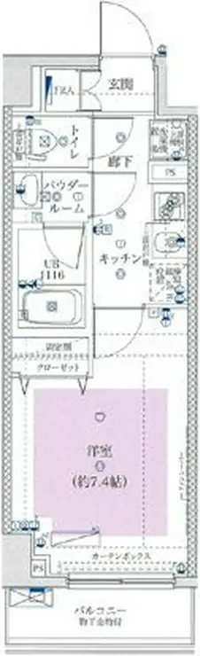 ユリカロゼ西新井 6階階 間取り