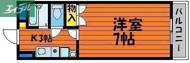 アーバンコート21(1K/2階)の間取り写真