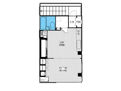 白根ハイツ(1LDK/3階)の間取り写真