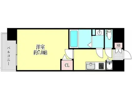 TOYOTOMI STAY PREMIUM ABENO天王寺(1K/5階)の間取り写真