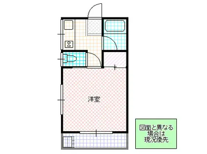 石井アパートB棟(1K/2階)の間取り写真